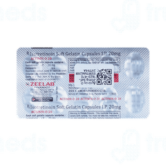 Actinin O 20 Mg Soft Gelatin Capsule 10