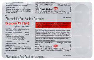 Ecosprin Av 75/40 Capsule 10