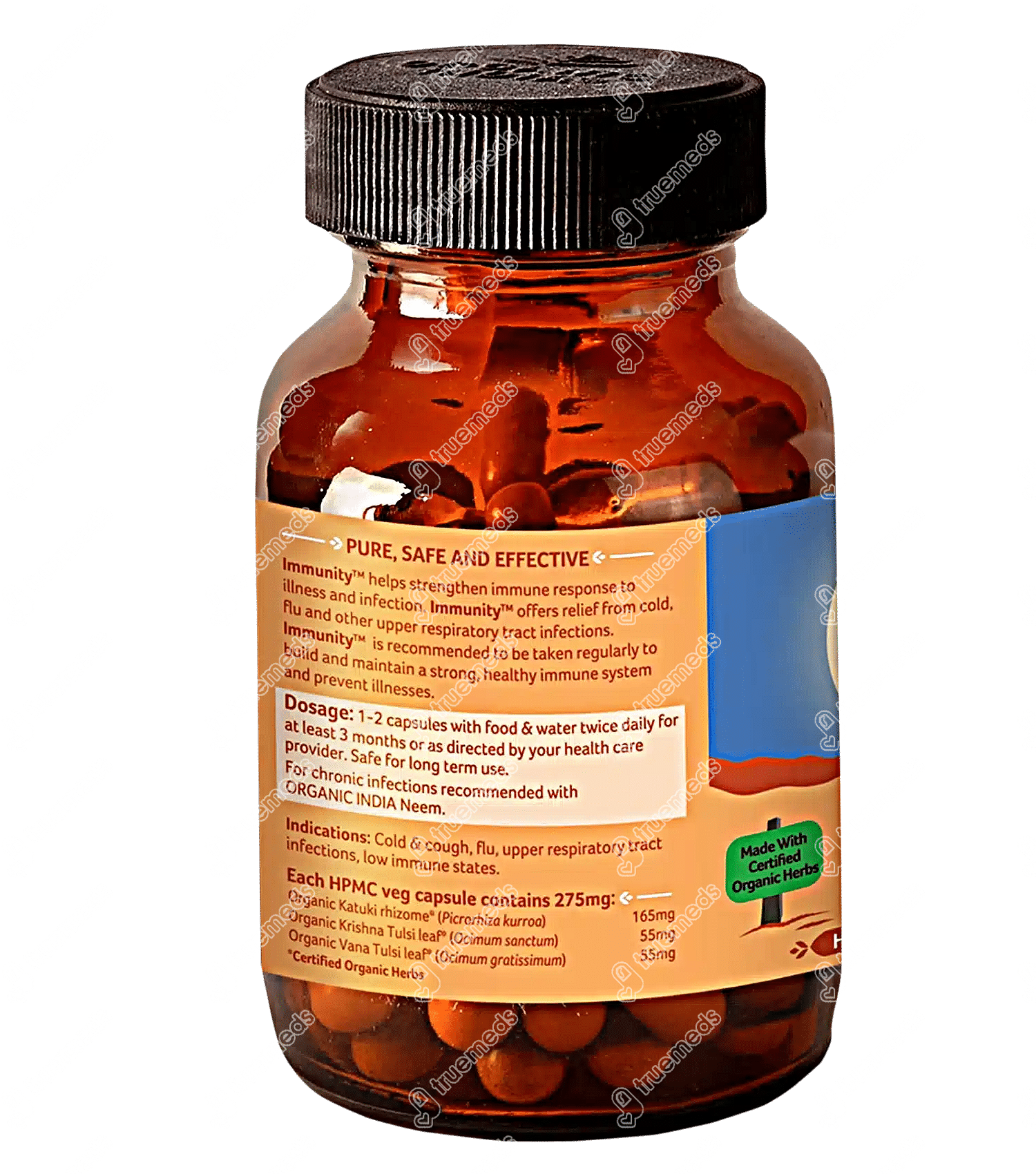 Organic India Immunity Capsule 60 - Uses, Side Effects, Dosage, Price ...