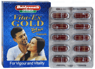 Baidyanath Vita Ex Gold Plus Capsule 10