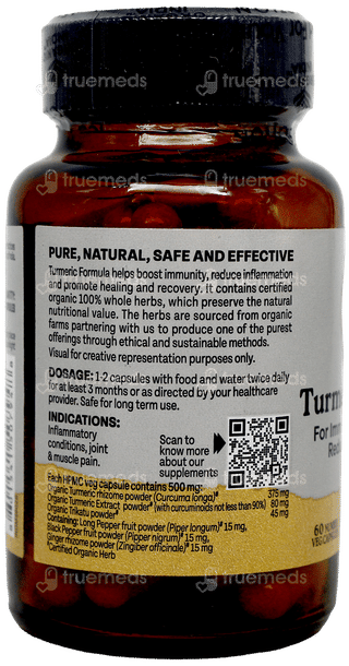 Organic India Turmeric Formula Veg Capsule 60