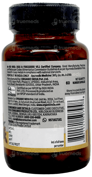 Organic India Turmeric Formula Veg Capsule 60