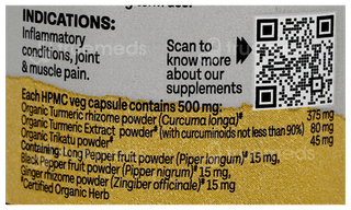 Organic India Turmeric Formula Veg Capsule 60