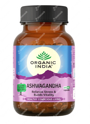 Organic India Ashwagandha Capsule 60 - Uses, Side Effects, Dosage ...