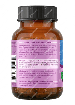 Organic India Ashwagandha Capsule 60 - Uses, Side Effects, Dosage ...