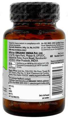 Organic India Liver Kidney Care Capsule 60