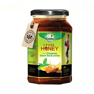 Zandu Pure Honey With Cinnamon Green Tea & Lemon 500gm