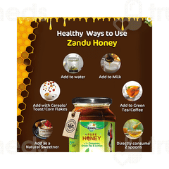 Zandu Pure Honey With Cinnamon Green Tea & Lemon 500gm