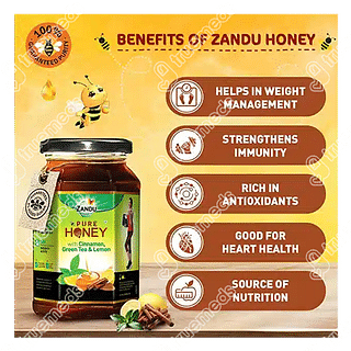 Zandu Pure Honey Cinnamon Green Tea & Lemon 250 GM