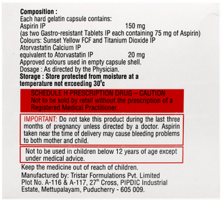 Tonact Asp 20/150 Capsule 10