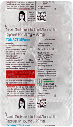 Tonact Asp 20/150 Capsule 10 Tonact Asp 20/150 Capsule 10