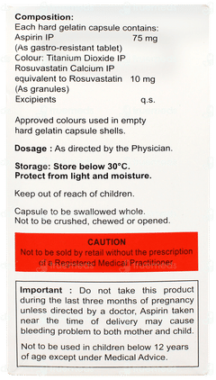 Rosutor A 10/75 Capsule 20