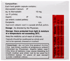 Atorvatin Ap 10/75 Capsule 10 Atorvatin Ap 10/75 Capsule 10