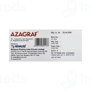 Azagraf 50 MG Tablet 10