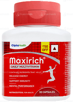 Maxirich Daily Multivitamin Capsule 30 Maxirich Daily Multivitamin Capsule 30