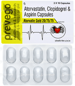 Atorvatin Gold 20/75/75 Capsule 10