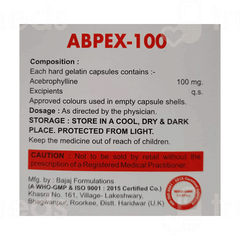 Abpex 100 MG Capsule 10 Abpex 100 MG Capsule 10