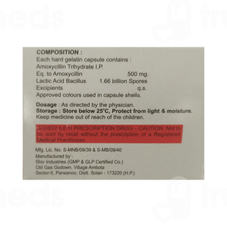 Amphy 500 Mg/1.66 B Capsule 10