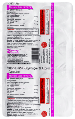 Atorvatin Gold 10/75/75 Capsule 10
