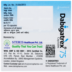 Dabigatrex 75 Capsule 10