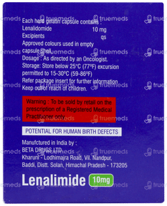 Lenalimide 10mg Capsule 10 Lenalimide 10mg Capsule 10