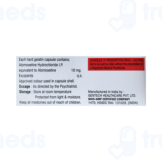 Atexitine 18 MG Capsule 10