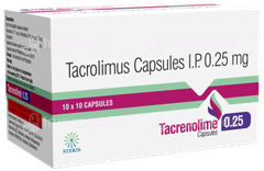Tacrenolime 0.25 Capsule 10 Tacrenolime 0.25 Capsule 10