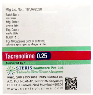 Tacrenolime 0.25 Capsule 10