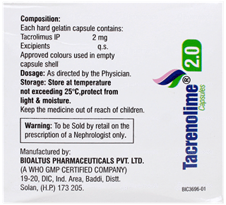 Tacrenolime 2.0 Capsule 10