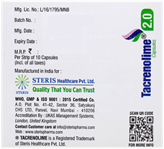 Tacrenolime 2.0 Capsule 10 Tacrenolime 2.0 Capsule 10