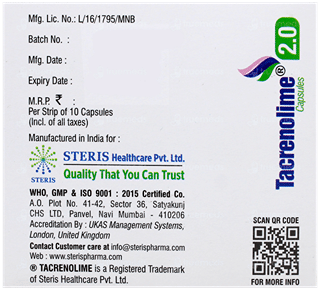 Tacrenolime 2.0 Capsule 10