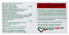 Atovastrin Gold 40 Capsule 15