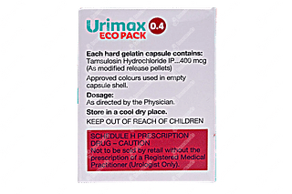 Urimax Eco Pack 0.4 MG Capsule 30