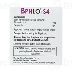 Bphlo S 4 MG Capsule 10 Bphlo S 4 MG Capsule 10