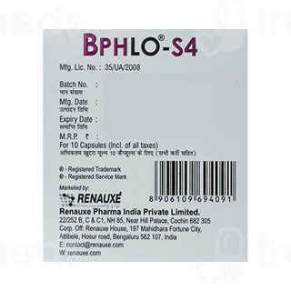 Bphlo S 4 MG Capsule 10