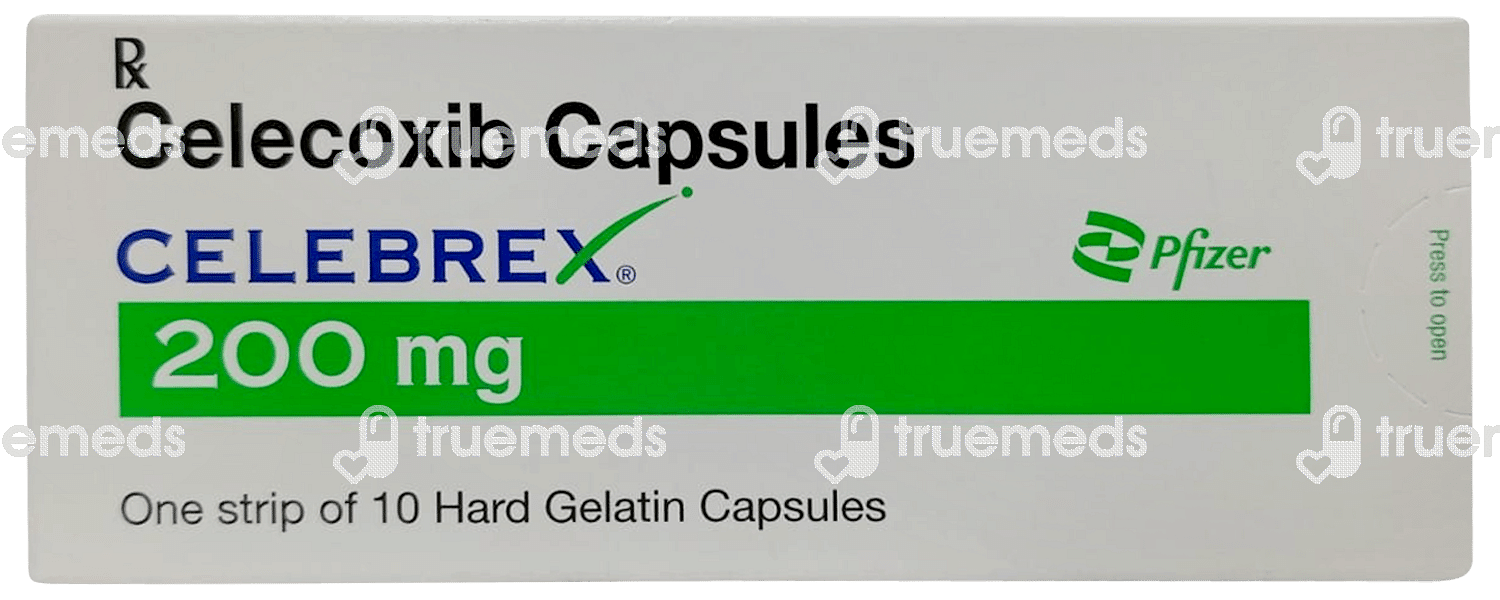 Celebrex 200 Mg Capsule 10 - Uses, Side Effects, Dosage, Price | Truemeds