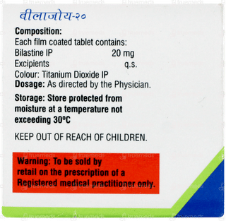 Bilajoy 20 Tablet 10