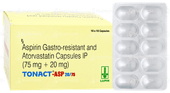 Tonact Asp 20/75 Capsule 10