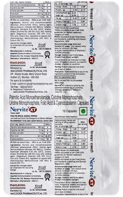 Nervite Xt Capsule 10 Nervite Xt Capsule 10
