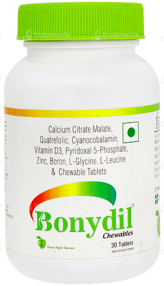 Bonydil Green Apple Flavour Chewable Tablet 30