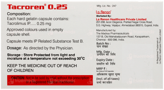 Tacroren 0.25 Capsule 10