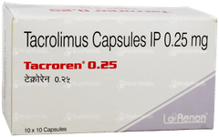 Tacroren 0.25 Capsule 10 Tacroren 0.25 Capsule 10