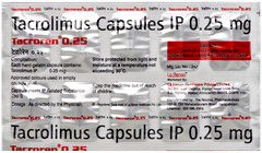 Tacroren 0.25 Capsule 10 Tacroren 0.25 Capsule 10