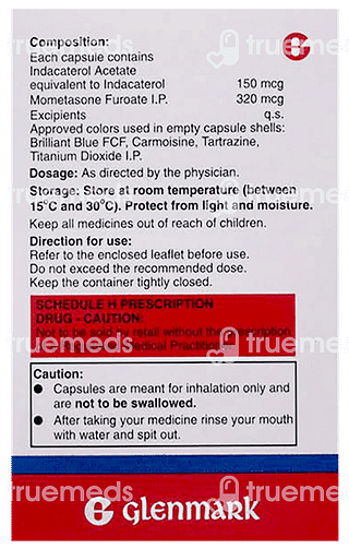 Indamet 320/150 MCG Capsule 15