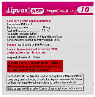 Lipvas Asp 10 Capsule 10