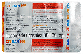 Zitran 100 MG Capsule 10