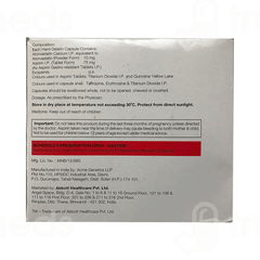 Caat Asp 75/10 MG Capsule 15 Caat Asp 75/10 MG Capsule 15