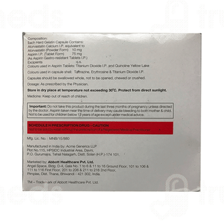 Caat Asp 75/10 MG Capsule 15
