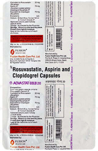 Advastat Gold 20 Capsule 10
