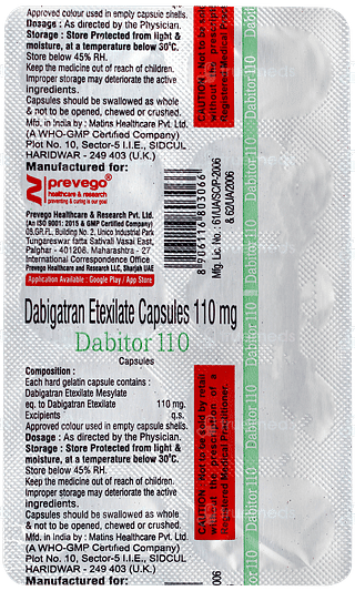 Dabitor 110 Capsule 10